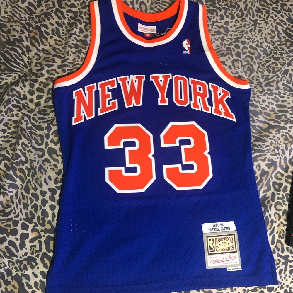 Brand new Never worn Mitchell and Ness , official Knicks Jersey